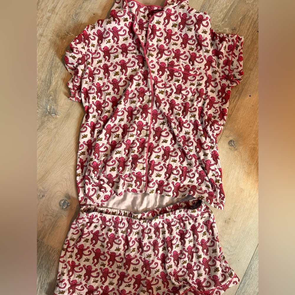 Rollar rabbit pink monkey pijamas set